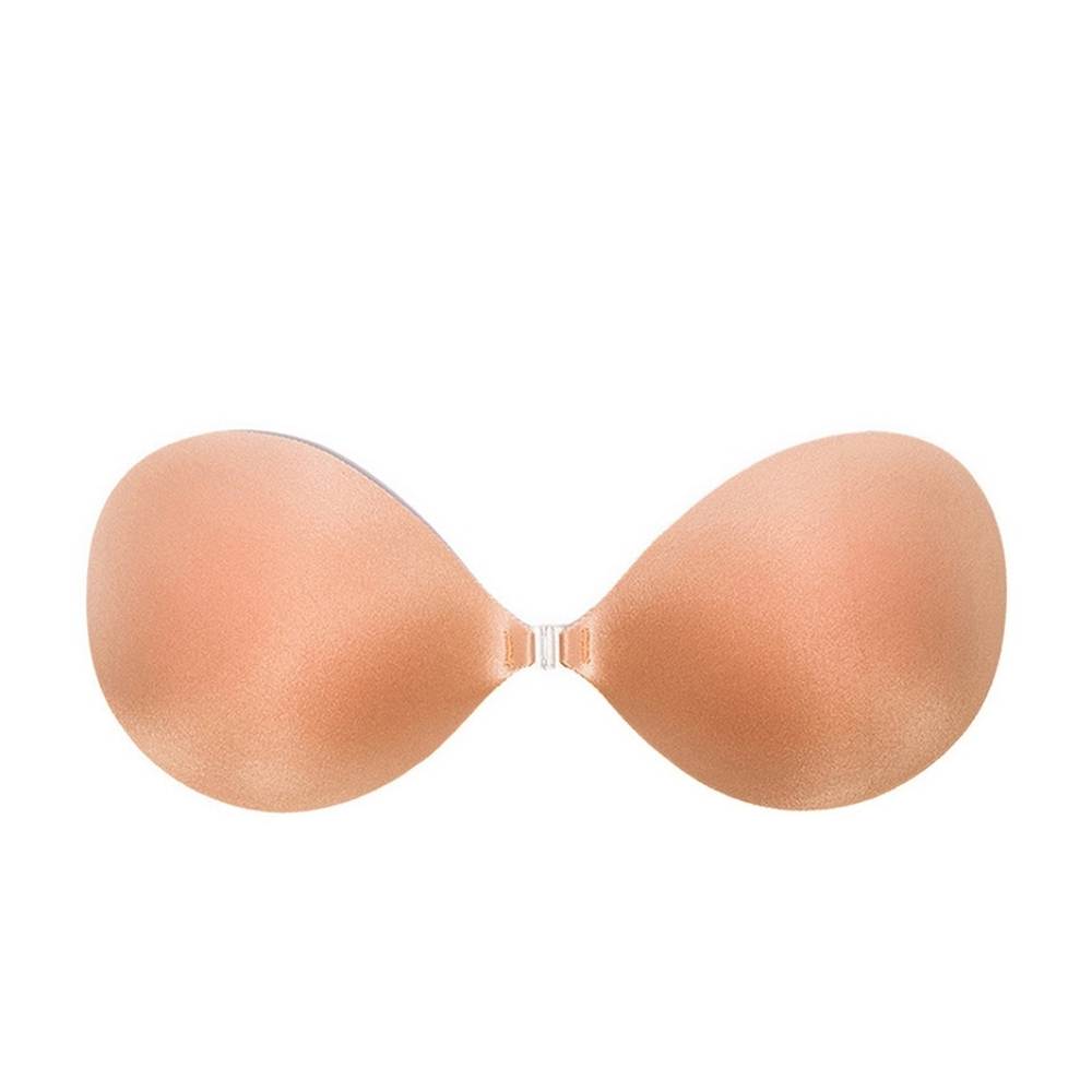 NuBra Seamless Push Up Bra Sticky Bra Tan Size B
